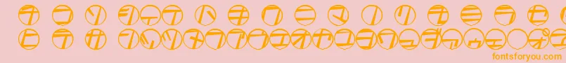 Tamio Font – Orange Fonts on Pink Background