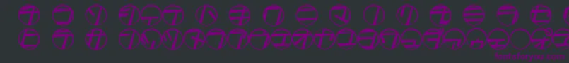 Tamio Font – Purple Fonts on Black Background