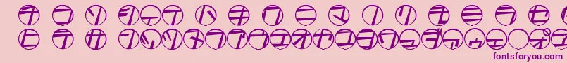 Tamio Font – Purple Fonts on Pink Background