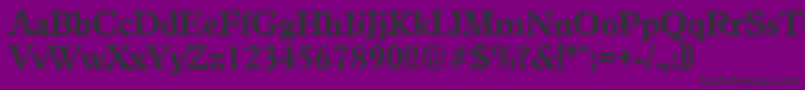 fuente GranadarandomXboldRegular – Fuentes Negras Sobre Fondo Morado