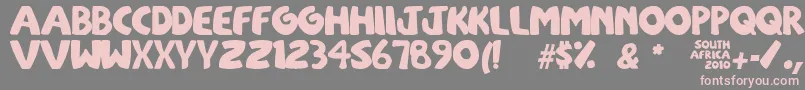 SouthAfirkas2100 Font – Pink Fonts on Gray Background