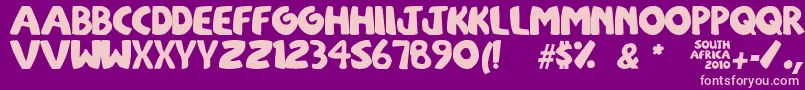 SouthAfirkas2100 Font – Pink Fonts on Purple Background