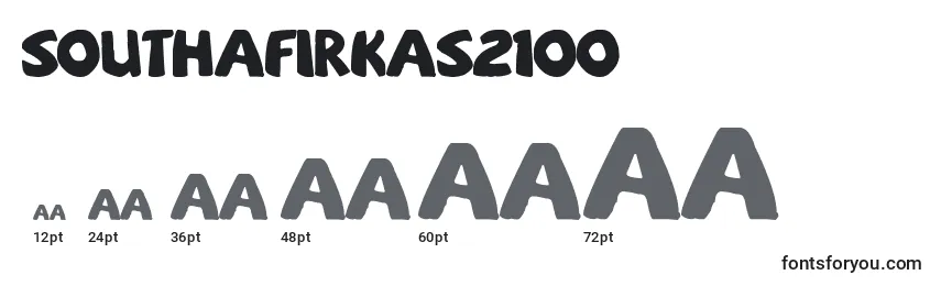SouthAfirkas2100 Font Sizes