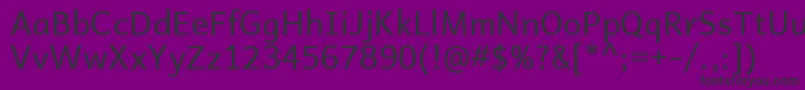 Police AndikaBasic – polices noires sur fond violet