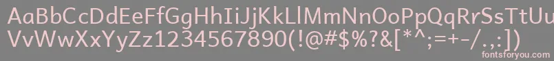 AndikaBasic Font – Pink Fonts on Gray Background