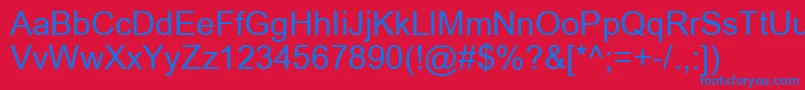 ArialRelcomKoi8Cyrillic Font – Blue Fonts on Red Background