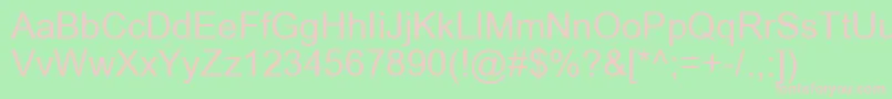 ArialRelcomKoi8Cyrillic Font – Pink Fonts on Green Background