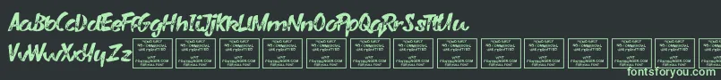 More about VarysharkyRegular Font VarysharkyRegular Font – Green Fonts on Black Background