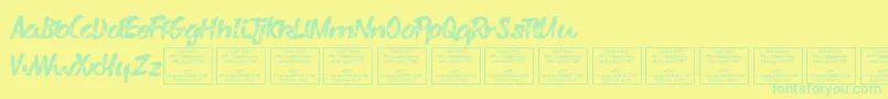 Lisätietoja VarysharkyRegular-fontista VarysharkyRegular-fontti – vihreät fontit keltaisella taustalla