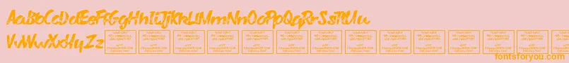 More about VarysharkyRegular Font VarysharkyRegular Font – Orange Fonts on Pink Background