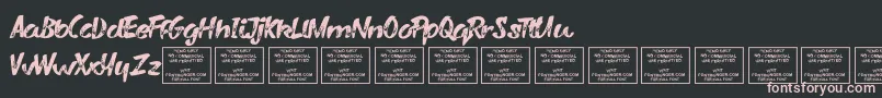 VarysharkyRegular Font – Pink Fonts on Black Background