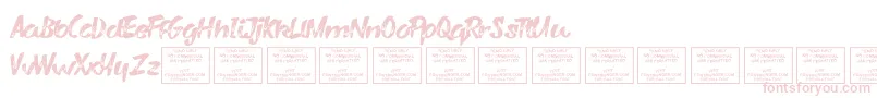 More about VarysharkyRegular Font VarysharkyRegular Font – Pink Fonts on White Background