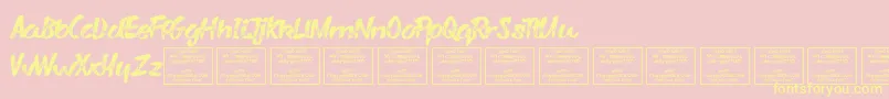 Más sobre la fuente VarysharkyRegular fuente VarysharkyRegular – Fuentes Amarillas Sobre Fondo Rosa