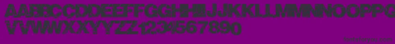 Crackvetica Font – Black Fonts on Purple Background