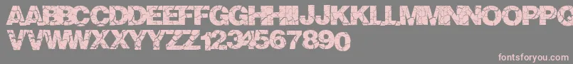 Crackvetica Font – Pink Fonts on Gray Background