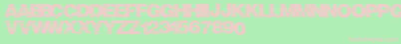 Crackvetica Font – Pink Fonts on Green Background