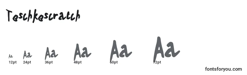Teschkescratch Font Sizes