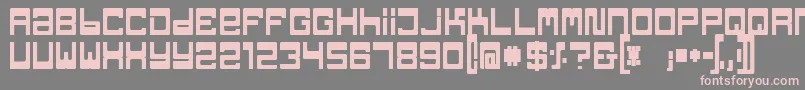 TpfJaibBold Font – Pink Fonts on Gray Background