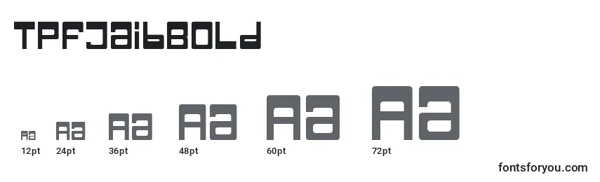 TpfJaibBold Font Sizes