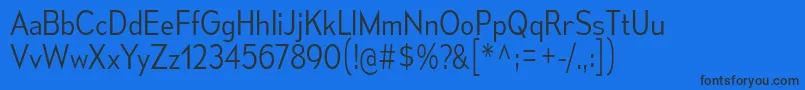 MesmerizeScLt Font – Black Fonts on Blue Background