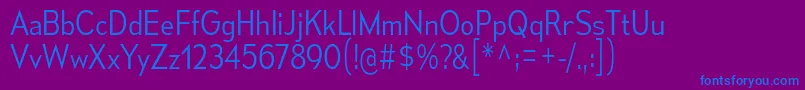 MesmerizeScLt Font – Blue Fonts on Purple Background