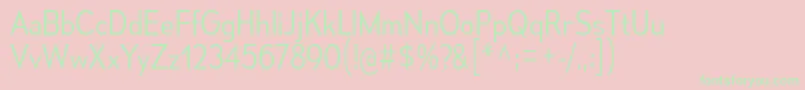 MesmerizeScLt Font – Green Fonts on Pink Background