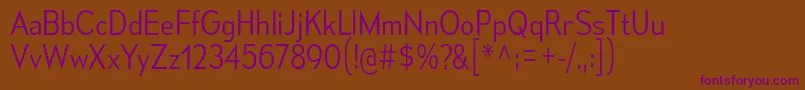 Шрифт MesmerizeScLt – фиолетовые шрифты на коричневом фоне