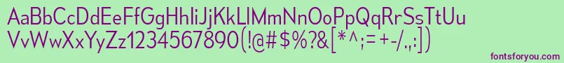 Шрифт MesmerizeScLt – фиолетовые шрифты на зелёном фоне