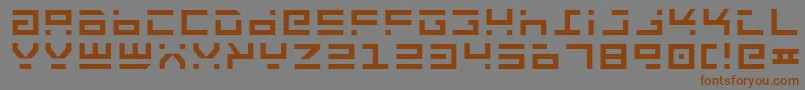 RocketType Font – Brown Fonts on Gray Background