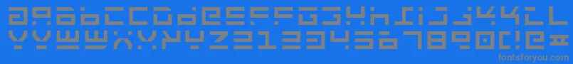 Шрифт RocketType – серые шрифты на синем фоне