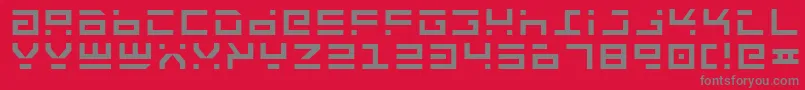 Шрифт RocketType – серые шрифты на красном фоне