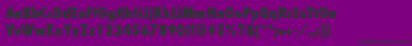 KudosCondensedSsiSemiBoldCondensed Font – Black Fonts on Purple Background