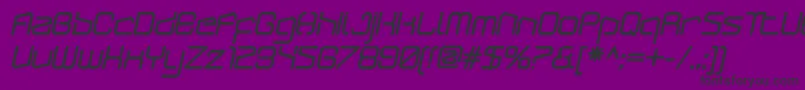 ArcticpatrolBlackitalic Font – Black Fonts on Purple Background