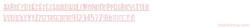 Spankys Bungalow Font – Pink Fonts on White Background
