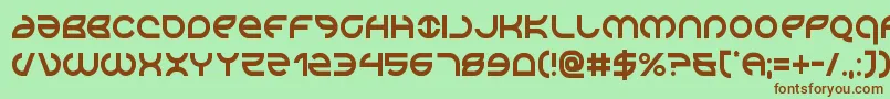 Aetherfoxcond Font – Brown Fonts on Green Background