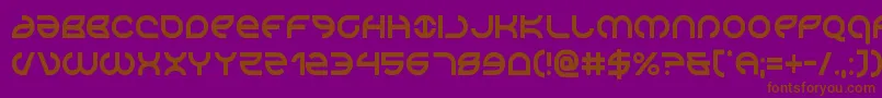 Aetherfoxcond Font – Brown Fonts on Purple Background