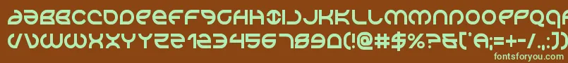 Aetherfoxcond Font – Green Fonts on Brown Background