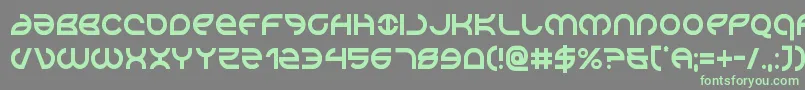 Aetherfoxcond Font – Green Fonts on Gray Background