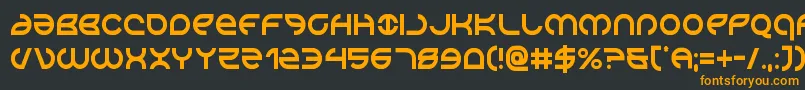 Шрифт Aetherfoxcond – оранжевые шрифты на чёрном фоне