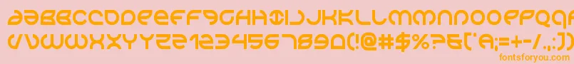 Aetherfoxcond Font – Orange Fonts on Pink Background