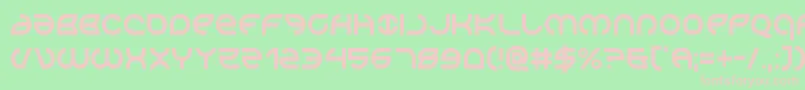 Aetherfoxcond Font – Pink Fonts on Green Background