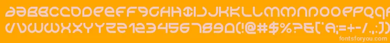 Aetherfoxcond Font – Pink Fonts on Orange Background