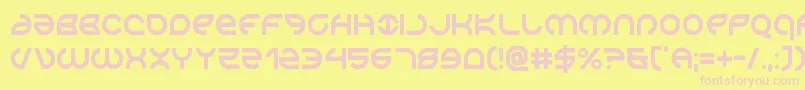 Aetherfoxcond Font – Pink Fonts on Yellow Background