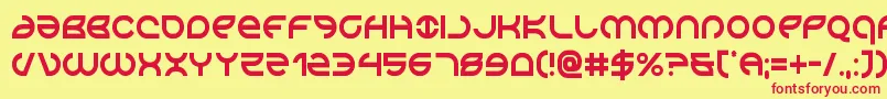 Aetherfoxcond Font – Red Fonts on Yellow Background