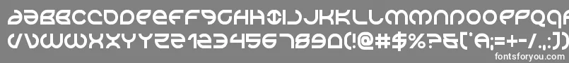 フォントAetherfoxcond – 灰色の背景に白い文字