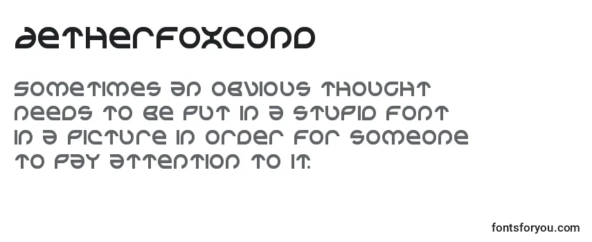 Aetherfoxcond Font