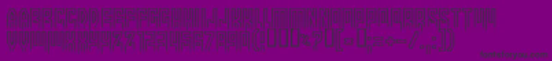 Morethanhuman Font – Black Fonts on Purple Background