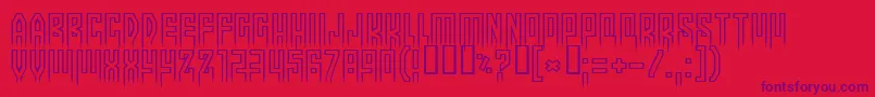 Morethanhuman Font – Purple Fonts on Red Background