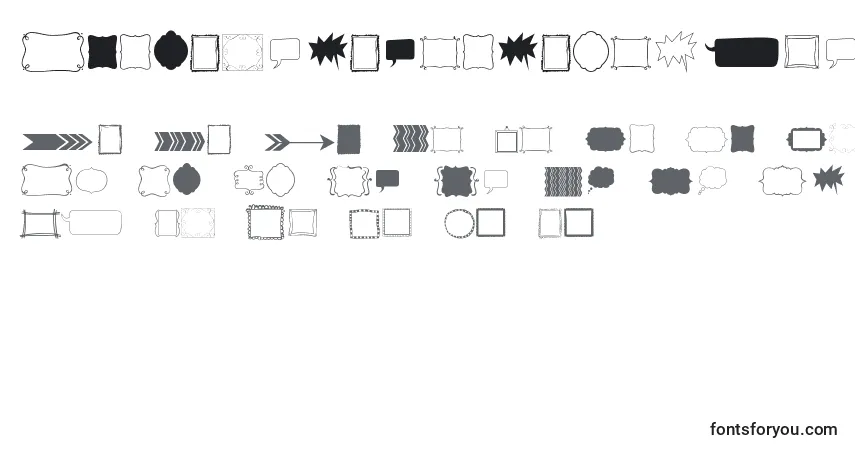 Schriftart Kgflavorandframestwo – Alphabet, Zahlen, spezielle Symbole