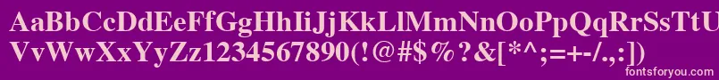 TimesРџРѕР»СѓР¶РёСЂРЅС‹Р№ Font – Pink Fonts on Purple Background